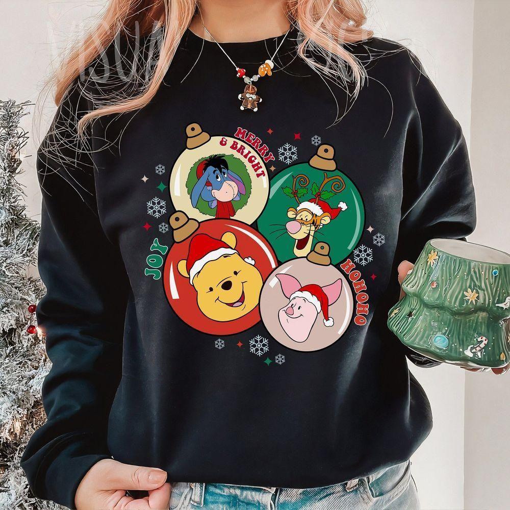 Winnie The Pooh And Friends Christmas Ball Disney Vuitino Shirt Winnie The Pooh And Friends Christmas Ball Disney Vuitino Shirt